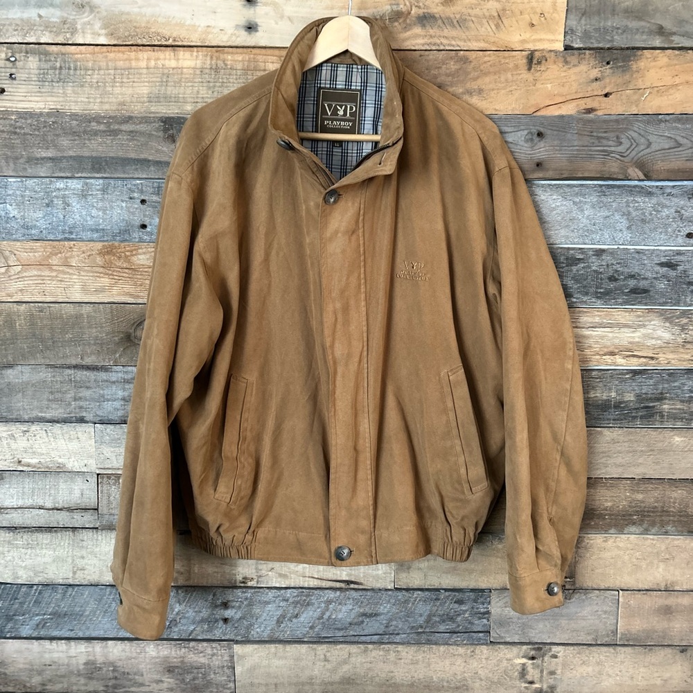 PLAYBOY Men's Brown Lightweight Jacket